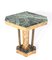 French Art Deco Multicolored Marble Side Table, 1930s, Image 2