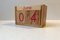 Vintage Wooden Block Eternity Calendar, 1970s 2