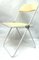 White & Beige Plia Folding Chair by Giancarlo Piretti for Castelli / Anonima Castelli, 1970s 3