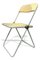 White & Beige Plia Folding Chair by Giancarlo Piretti for Castelli / Anonima Castelli, 1970s 1