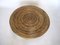 Round Bamboo Coffee Table, 1970s, Image 9