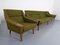 Sofá de cuatro plazas danés grande de teca, años 50, Imagen 20