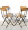 Leather Folding Chairs, 1980s, Set of 4, Image 2