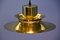 Danish Hanging Lamp in Solid Brass, 1960s, Image 4