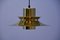 Danish Hanging Lamp in Solid Brass, 1960s, Image 1