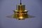 Danish Hanging Lamp in Solid Brass, 1960s 2