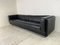 Großes Modernes Vintage Ledersofa in Schwarz, 1970er 8