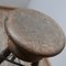 Antique French Wooden Adjustable Stool 5