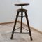 Antique French Wooden Adjustable Stool, Image 1
