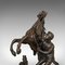 Caballos margos franceses antiguos de bronce después de Coustou. Juego de 2, Imagen 9