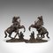 Antique French Marly Horses in Bronze after Coustou, Set of 2 2