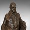 Antique Victorian Figure Sir Walter Scott in Bronze, 1880 8