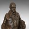 Figura vittoriana antica di Walter Scott in bronzo, 1880, Immagine 8