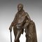 Figura vittoriana antica di Walter Scott in bronzo, 1880, Immagine 7
