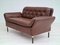 Danish Brown Leather Sofa, 1970s, Image 14