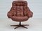 Swivel Armchair and Stool by H. W. Klein for Bramin, 1970s, Set of 2, Image 7