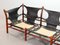 IIona 3-Sitzer Sofa aus Autumn Dessin Stoff & Holz von Arne Norell für Arne Norell AB, 1960er 11
