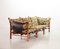 IIona 3-Sitzer Sofa aus Autumn Dessin Stoff & Holz von Arne Norell für Arne Norell AB, 1960er 2