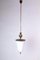 Lámpara colgante italiana Mid-Century de opalina, Imagen 2
