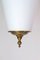 Lámpara colgante italiana Mid-Century de opalina, Imagen 5