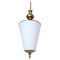 Mid Century Italian Opaline Pendant Lamp 1