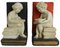 Girl and Boy Bookends, 1920s, Set of 2 5
