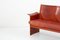 Loveseat and Chair in Dark Cognac Leather by Tito Agnoli for Matteo Grasse, Italy, Set of 2 12