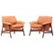 Loveseat and Chair in Dark Cognac Leather by Tito Agnoli for Matteo Grasse, Italy, Set of 2 26