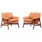 Loveseat and Chair in Dark Cognac Leather by Tito Agnoli for Matteo Grasse, Italy, Set of 2, Image 26