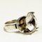 Vintage Silver Ring with Cut Rock Crystal Stone by Matti J Hyvärinen, Finland, 1970s 2