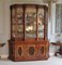 Antique Victorian Burr Walnut Carved Display Cabinet 2