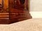 Antique Victorian Burr Walnut Carved Display Cabinet, Immagine 17