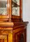 Antique Victorian Burr Walnut Carved Display Cabinet 14