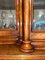 Antique Victorian Burr Walnut Carved Display Cabinet 12