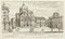 Giambattista Falda, iglesia de Jesús Roma, 1665, aguafuerte original, Imagen 1