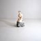 Kleine Statue aus Keramik der Kleinen Meerjungfrau auf dem Felsen von Bertetti Torino 9