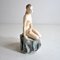 Small Ceramic Statue of the Little Mermaid on the Rock by Bertetti Torino 3