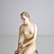 Petite Statue en Céramique de la Petite Sirène sur le Rocher par Bertetti Torino 4