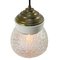 White Porcelain Frosted Glass Vintage Brass Pendant Light 3