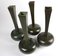Vintage Patinated Bronze Vases from G.A.B., Set of 4 1