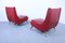 Mid-Century Red Vinyl Lounge Chairs, Set of 2 4