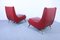 Mid-Century Red Vinyl Lounge Chairs, Set of 2, Image 4