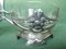 Antique Pewter & Crystal Glass Double Bowls from Bingit Zinn 12