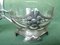 Antique Pewter & Crystal Glass Double Bowls from Bingit Zinn 23