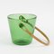Mid-Century Italian Green Glass Ice Bucket from Empoli, 1950s, Image 2
