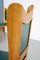 Italian Wooden Dining Chairs with Green Upholstery, 1950, Set of 6 12