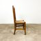 Small Antique Oak Chair with Rush Seat 2