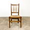 Small Antique Oak Chair with Rush Seat 5