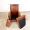 Vintage Sheep Leather Armchair with Mahogany Frame 12