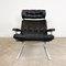 Vintage Leather Lounge Chair with Ottoman by Rienhold Adolf for Cor 5